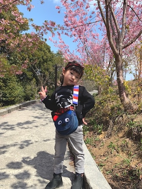 「AAPE BY A BATHING APE（エーエイプバイアベイシングエイプ）のアイテム（その他トップス、ブラック系）」を使った、pattyさん（レディース・164cm）の夏コーディネート