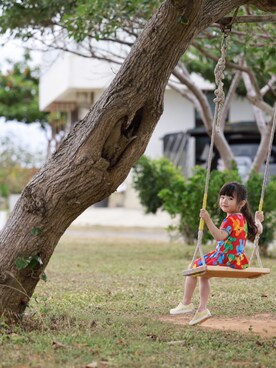 「Native（ネイティブ）のアイテム（スリッポン、イエロー系）」を使った、pattyさん（レディース・164cm）の夏コーディネート