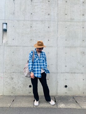 「THE NERDYS（ザ ナーディーズ）のアイテム」を使った、sakurabaggio18さん（メンズ・179cm）の春コーディネート