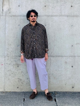「KICS DOCUMENT.（キクス ドキュメント）のアイテム（トップス）」を使った、sakurabaggio18さん（メンズ・179cm）の春コーディネート