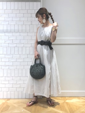 「stradivarius（ストラディバリウス）のアイテム（アクセサリー）」を使った、n e n e  .さん（レディース・153cm）の夏コーディネート