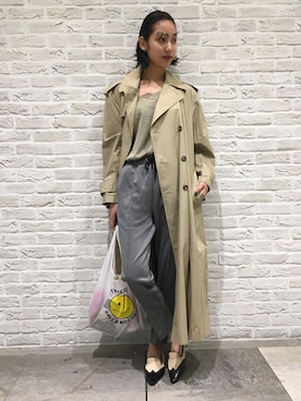 「BODY WILD（ボディーワイルド）のアイテム（パンツ）」を使った、u-yanさん（レディース・177cm）の春コーディネート