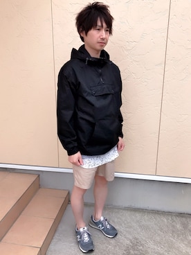 「WEGO（ウィゴー）のアイテム（ナイロンジャケット）」を使った、ヒロさん（メンズ・166cm）の夏コーディネート