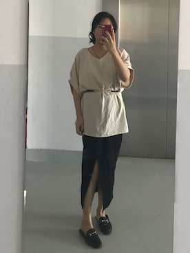 「EGOIST（エゴイスト）のアイテム（その他）」を使った、CSYさん（レディース・155cm）の秋コーディネート