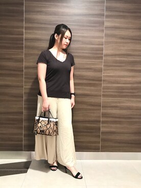 中村有希さん（レディース・157cm）の夏コーディネート