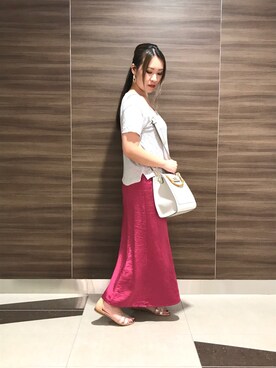 中村有希さん（レディース・157cm）の夏コーディネート