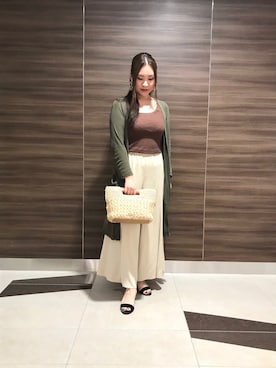 中村有希さん（レディース・157cm）の夏コーディネート