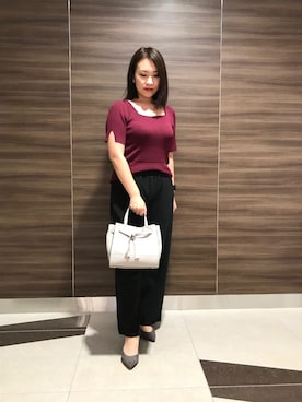 中村有希さん(レディース・157cm)の秋コーディネート