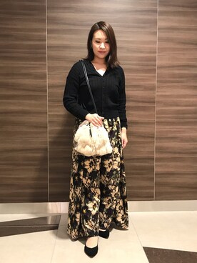 中村有希さん（レディース・157cm）の秋コーディネート