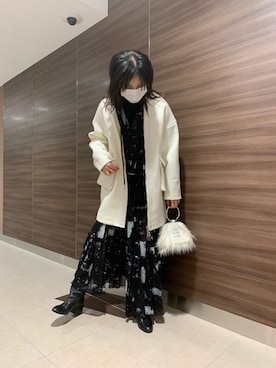 「DIESEL（ディーゼル）のアイテム（その他アウター）」を使った、にんさん（レディース・165cm）の秋コーディネート