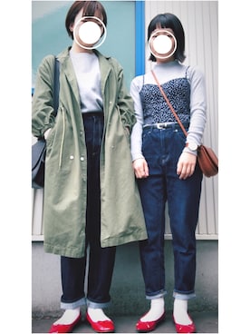 「RAY CASSIN（レイカズン）のアイテム（トレンチコート）」を使った、kaedeさん（レディース・164cm）の春コーディネート