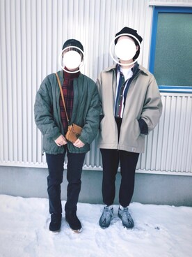 キャスケットを使った 北海道 の人気ファッションコーディネート 季節 12月 2月 Wear