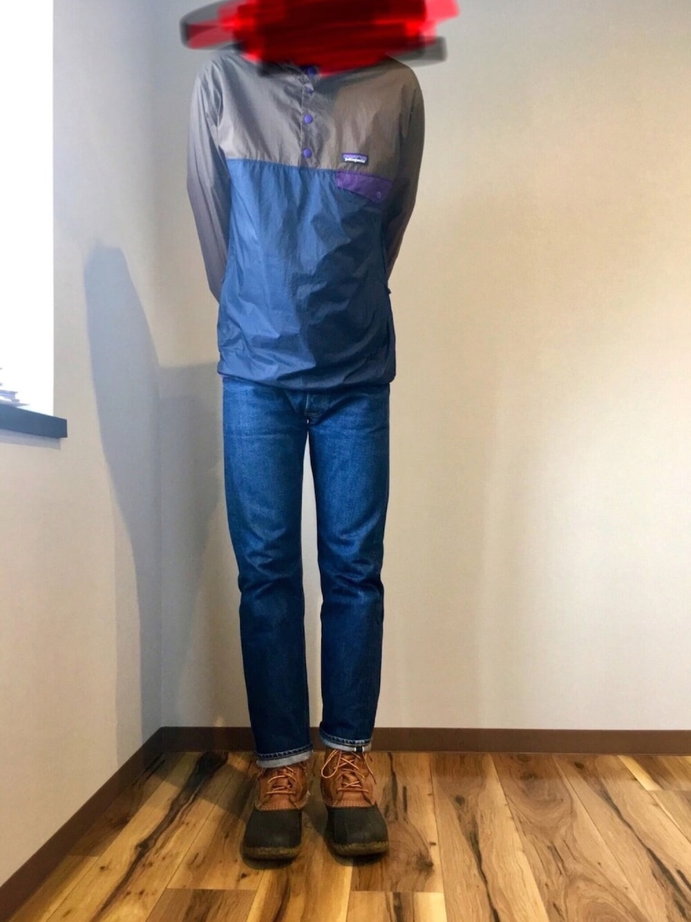 「FUJIROCKEEN、patagonia、l.l.bean、RESOLUTE」｜「RESOLUTEのRESOLUTE 710 (W32 L31)（デニムパンツ、ブルー系）」を使った、eggmanjrさん（メンズ・175cm）の夏コーディネートの1枚目の写真