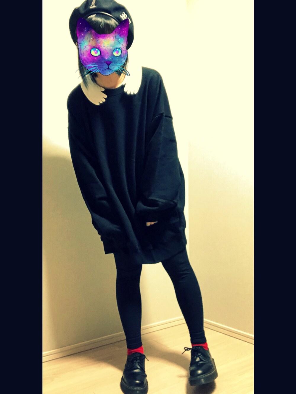 「久米繊維、I am I、アイアムアイ、Dr.Martens、ドクターマーチン、カンゴール、KANGOL、フォロー返します」｜「I am I のアイテム（シャツ/ブラウス、ホワイト系）」を使った、きつね使いまみたさん（レディース・155cm）の春コーディネートの1枚目の写真