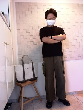 「アイテム（マフラー）」を使った、AKITO🇫🇷さん（メンズ・160cm）の秋コーディネート