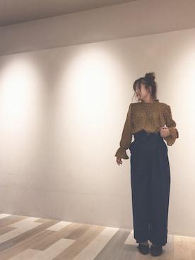 「コモン柄」｜rinatyさん（レディース・156cm）の秋コーディネート