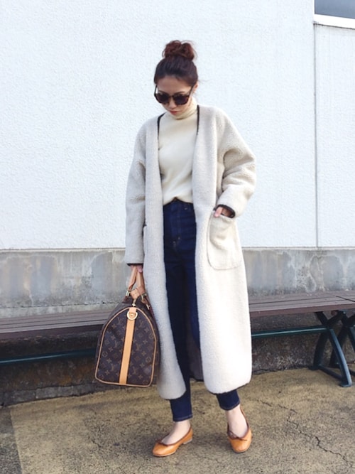 Yurie Nano Universeのムートンコートを使ったコーディネート Wear Yurie Nano Universeのムートンコートを使ったコーディネート Wear