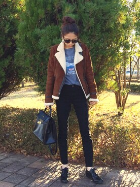 yurieさん（レディース・156cm）の冬コーディネート