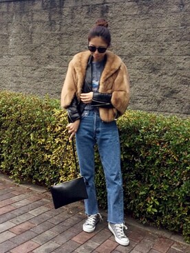 yurieさん（レディース・156cm）の冬コーディネート