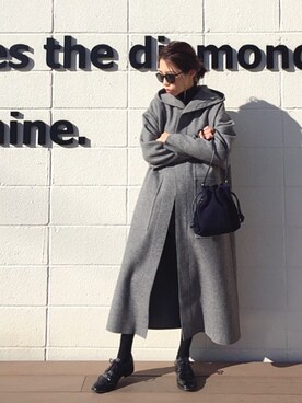 「clare v．（クレアヴィヴィエ）のアイテム」を使った、yurieさん（レディース・156cm）の冬コーディネート