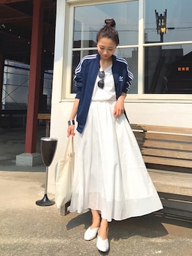 「CHEAP MONDAY（チープマンデイ）のアイテム（サングラス）」を使った、yurieさん（レディース・156cm）の春コーディネート