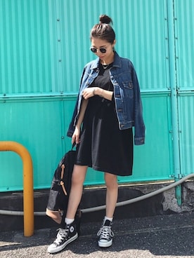 「perkyroom」｜「アイテム（ジャケット/アウター）」を使った、yurieさん（レディース・156cm）の春コーディネート
