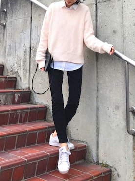 「CHEAP MONDAY（チープマンデイ）のアイテム（サングラス）」を使った、yurieさん（レディース・156cm）の春コーディネート