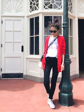 「H&M（エイチ・アンド・エム）のアイテム（カーディガン/ボレロ）」を使った、yurieさん（レディース・156cm）の春コーディネート