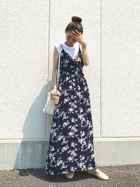 「GRL（グレイル）のアイテム（ピアス（両耳用））」を使った、yurieさん（レディース・156cm）の夏コーディネート