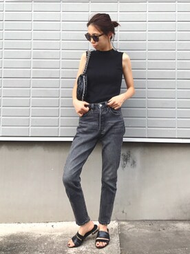 「GRL（グレイル）のアイテム（ピアス（両耳用））」を使った、yurieさん（レディース・156cm）の夏コーディネート