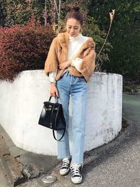 「N.VOUGE（エヌヴォーグ）のアイテム」を使った、yurieさん（レディース・156cm）の冬コーディネート