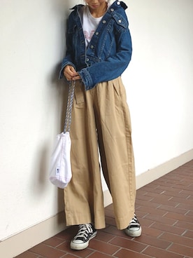 「Ron Herman（ロン ハーマン）のアイテム」を使った、yurieさん（レディース・156cm）の春コーディネート
