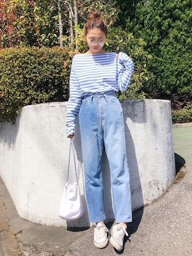 「Ron Herman（ロン ハーマン）のアイテム」を使った、yurieさん（レディース・156cm）の春コーディネート