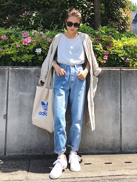 「UNITED ARROWS（ユナイテッドアローズ）のアイテム（その他アウター）」を使った、yurieさん（レディース・156cm）の春コーディネート