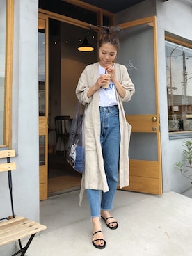 「UNITED ARROWS（ユナイテッドアローズ）のアイテム（その他アウター）」を使った、yurieさん（レディース・156cm）の春コーディネート