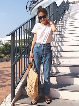 「Drawer（ドゥロワー）のアイテム（バッグ）」を使った、yurieさん（レディース・156cm）の春コーディネート