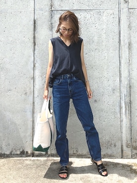「MACPHEE（マカフィー）のアイテム」を使った、yurieさん（レディース・156cm）の夏コーディネート