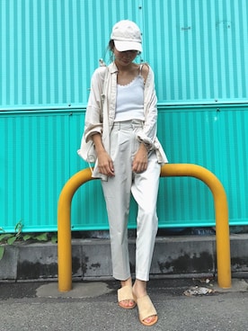 「Rodeo Crowns（ロデオクラウンズ）のアイテム」を使った、yurieさん（レディース・156cm）の夏コーディネート