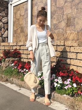 「Rodeo Crowns（ロデオクラウンズ）のアイテム」を使った、yurieさん（レディース・156cm）の夏コーディネート