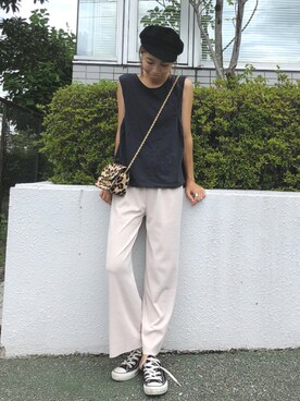 「MACPHEE（マカフィー）のアイテム」を使った、yurieさん（レディース・156cm）の夏コーディネート