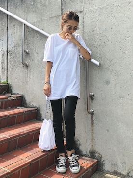「Ron Herman（ロン ハーマン）のアイテム」を使った、yurieさん（レディース・156cm）の夏コーディネート