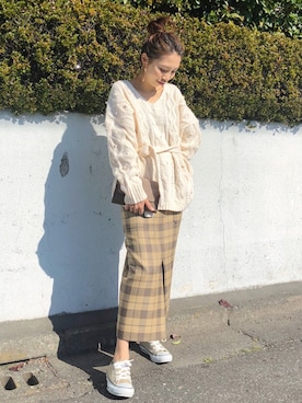 「Scye（サイ）のアイテム」を使った、yurieさん（レディース・156cm）の秋コーディネート