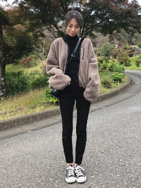 「GRL（グレイル）のアイテム（リング）」を使った、yurieさん（レディース・156cm）の秋コーディネート