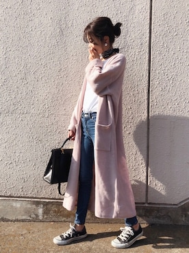 「GRL（グレイル）のアイテム（ピアス（両耳用））」を使った、yurieさん（レディース・156cm）の春コーディネート