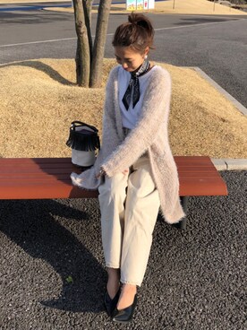 「GRL（グレイル）のアイテム（ピアス（両耳用））」を使った、yurieさん（レディース・156cm）の春コーディネート