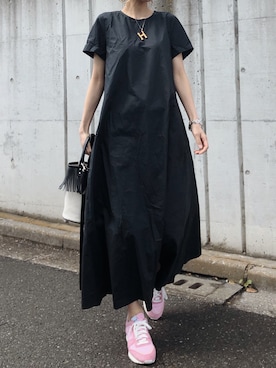 「titivate（ティティベイト）のﾌﾚｱﾏｷｼﾜﾝﾋﾟｰｽ（ワンピース）」を使った、yurieさん（レディース・156cm）の春コーディネート