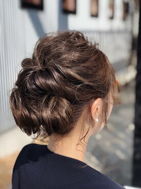 「ヘアアレンジ」｜「アイテム（ノーカラージャケット）」を使った、yurieさん（レディース・156cm）の春コーディネート