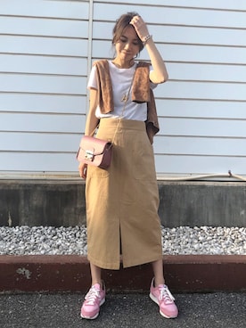 「Ron Herman（ロン ハーマン）のアイテム」を使った、yurieさん（レディース・156cm）の春コーディネート