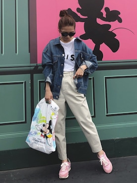 「Rodeo Crowns（ロデオクラウンズ）のアイテム」を使った、yurieさん（レディース・156cm）の春コーディネート