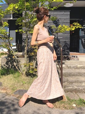 「GRL（グレイル）のアイテム（リング）」を使った、yurieさん（レディース・156cm）の夏コーディネート